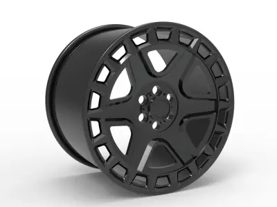  Black Rhino York Matte Gunmetal Wheel rim model 3D print model