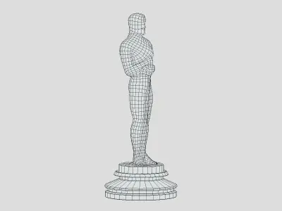 Oscar Award Low Poly Gold Low-poly 3D model