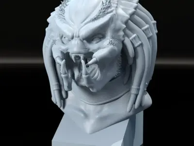 Predator Bust 3D print model
