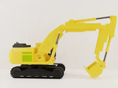 Excavator LEGO 3D model