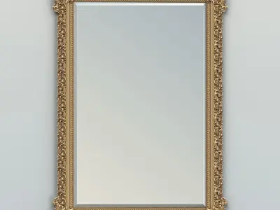 Rectangle mirror frame 020 3D model