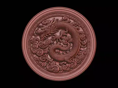 3d printable Dragon ornament 3D print model