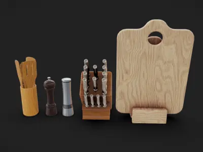 Kitchen Assets 17 Low-poly 3D model