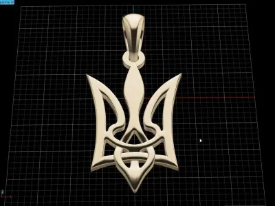 Ukrainian Trident 3D print model 19