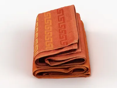 Folded Towels 01 3D model