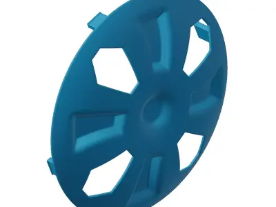 Plastic Premium Car Wheel Cap Toy 3D model