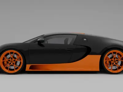 Bugatti Veyron 3D model by hydersharjeel4