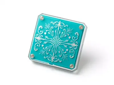 Turquoise Mandala Lid model pack Texture