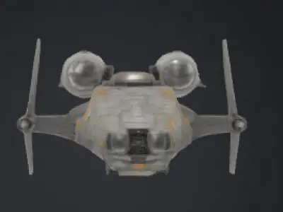 spaceship  Free low-poly 3D model