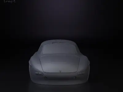 Mercedes 300SL simplified decorative model 3D print model