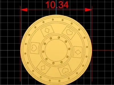 poker chips Free 3D print model