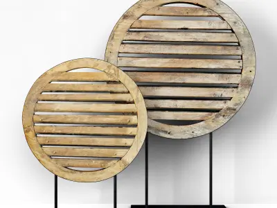 Old Wood Vents 3D model