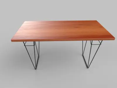 table eames console Low-poly 3D model