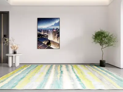 Modern Carpet Pattern Abstract 3D model