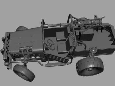 Armored Military Truck 3D model