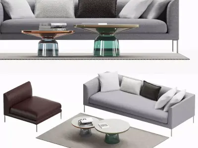 Sofa Wendelbo Set 01 premium 3D model