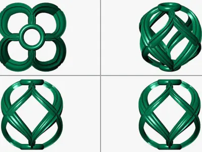 spherical beads 3D print model purchase