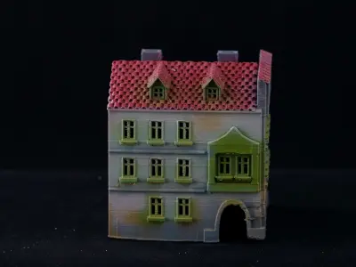 Medieval House 22 3D print model 3D model