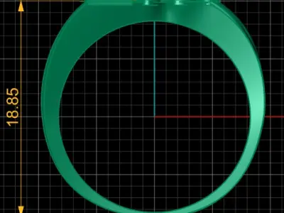 ALPHABET LOVE RING 3D PRINTABLE MODEL 3D print model