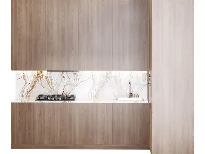 Modern kitchen 34 3D model