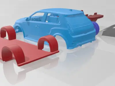 Alpine A290 GTS - Separate Parts STL Model 3D print model