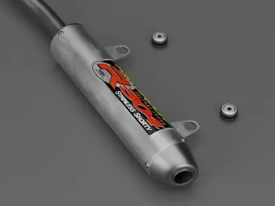 ProCircuit R304 2 Stroke Exhaust Motocross  3D model