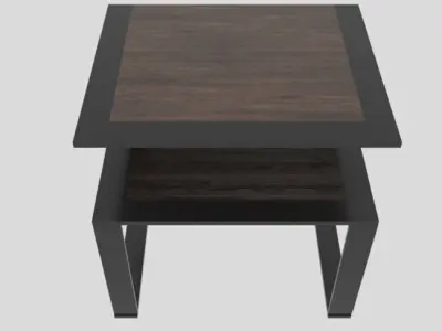 Modern Duo Coffee Table Low-poly 3D model