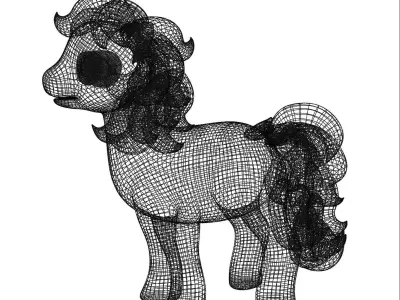 My little pony 90s original series fully rigged 3D model