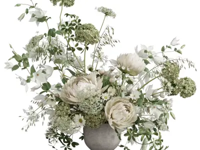 Flower In Vase 98 3D model