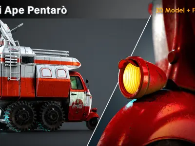 Sci Fi Ape Pentaro 3D model