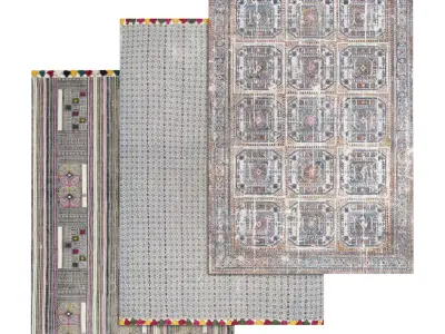 Rug Set 1427 3D model