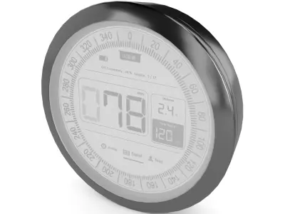 External GPS Low-poly 3D model 6