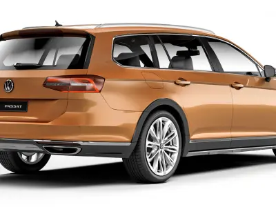 Volkswagen Passat Alltrack B8 2015 3D model