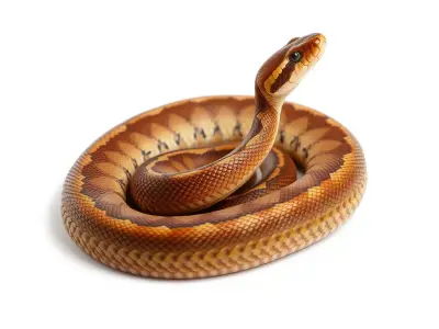 Coiled Python model pack Low-poly 3D model