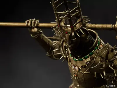 Dark fantasy Executioner - Executioner Prison guard - Game-ready Low-poly 3D model