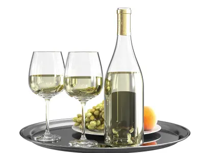 White Wine 3D model