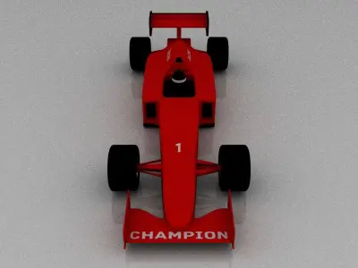 F1 Car Toys Low-poly 3D model