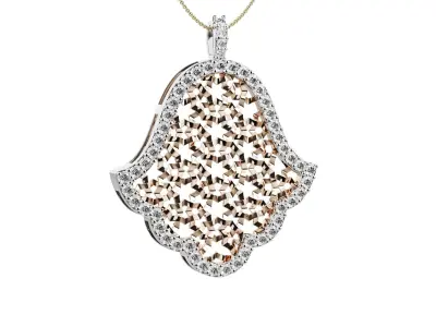 Khamssa amulet model 2024-001 3D print model