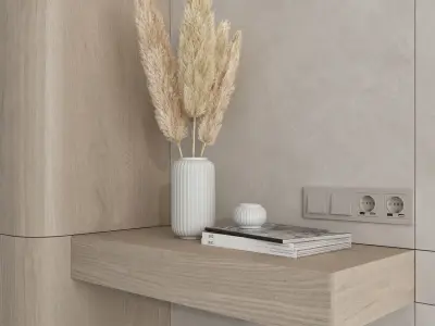 Decorative wall panel set 116 3D model