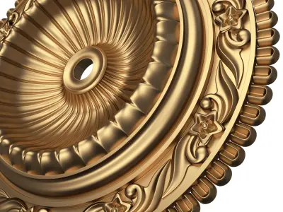 Ceiling Rosette 013 Low-poly 3D model