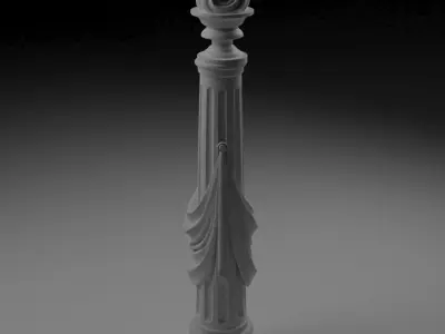 Pillar for stairs stavros 3D print model