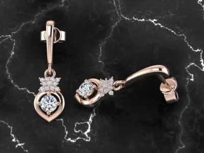 Jewelry Earring 3D print model