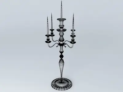 candlestick candelabra Free 3D model