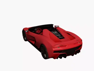 Sports Car 3D Model Realistic Performance Vehicle 15 3D model