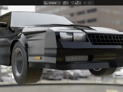 Chevrolet Monte Carlo SS 1986 Low-poly 3D model