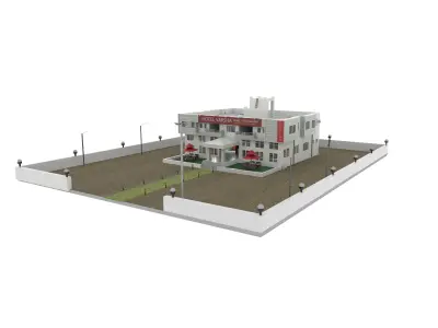 HOTEL 3D MODEL building 3D model