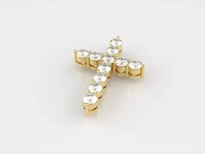 Pendant Cross  print model 3D print model