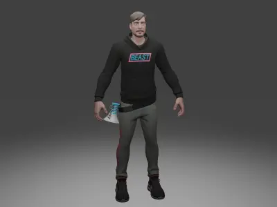 Mr Beast 3D model