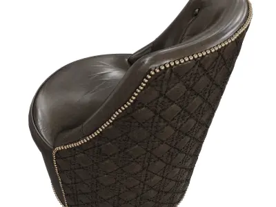 Hooker furniture Segura Leather Swivel Accent Chair  3D model