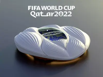alwakrah aljanoub stadium-qatar 2022 world cup 3D model